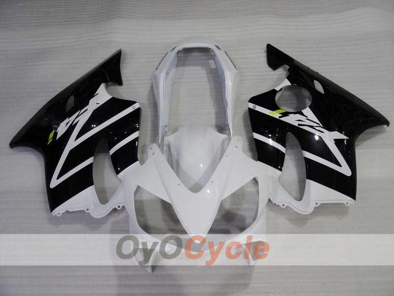 Kit de carenado por inyección para CBR600F4i 04-07 - Blanco, Negro - Estilo de fábrica #OYO87904850
