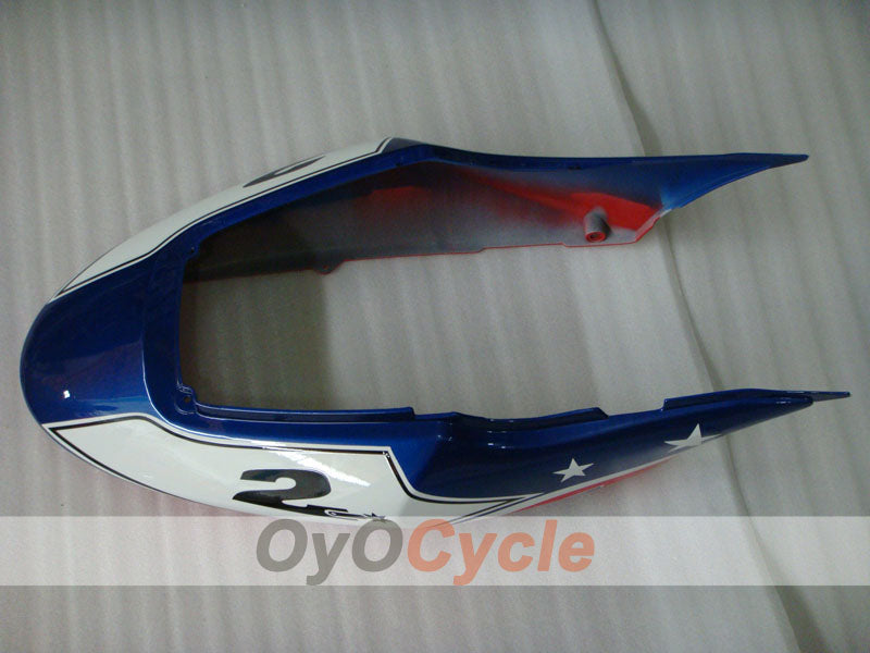 Kit de carenado por inyección para CBR600F4i 04-07 - Rojo, Azul - Castrol #OYO87904851