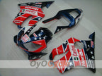 Kit de carenado por inyección para CBR600F4i 04-07 - Rojo, Azul - Castrol #OYO87904851