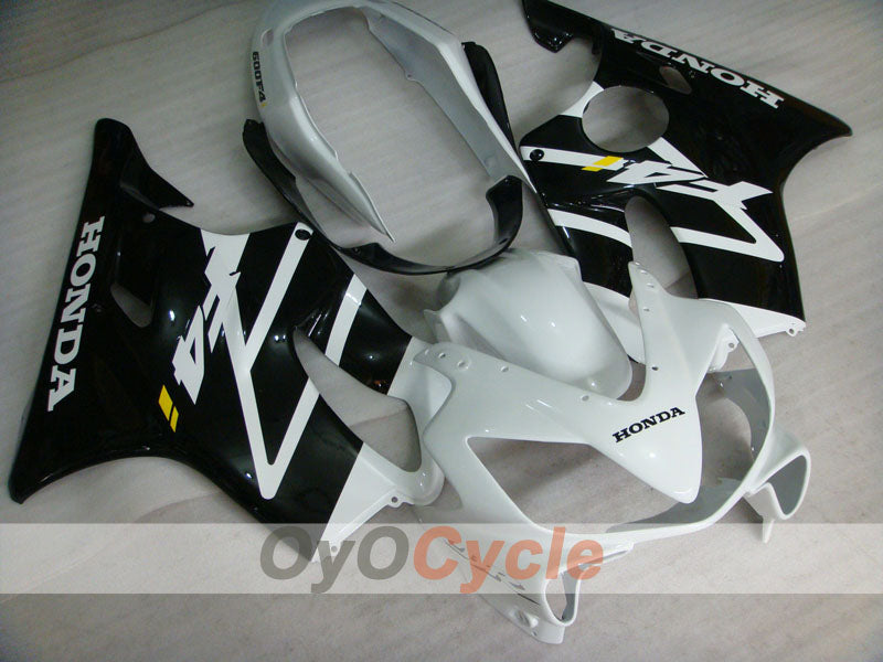 Kit de carenado de inyección para CBR600F4i 04-07 - Blanco, Negro - Estilo de fábrica #OYO87904853