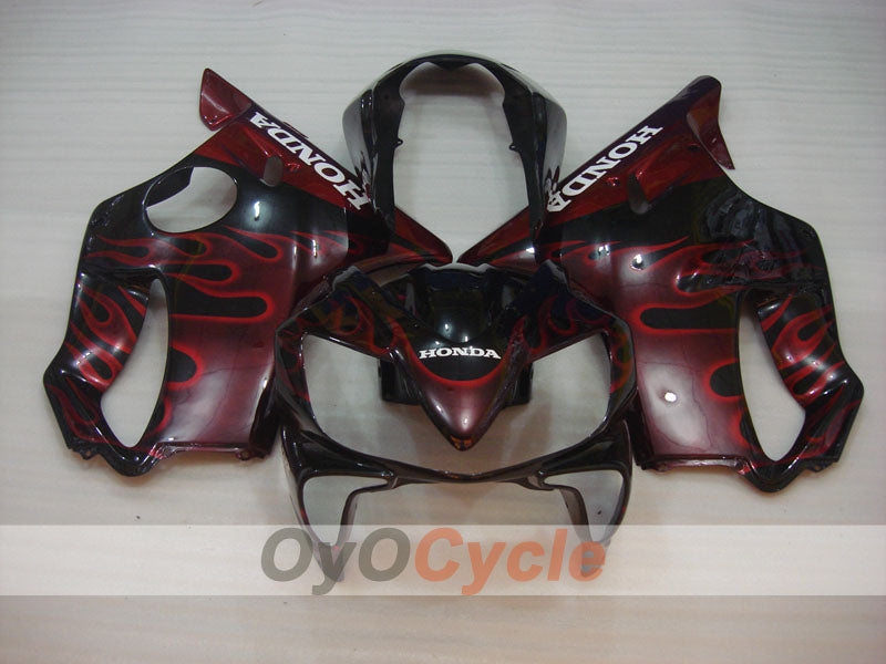 Kit de carenado por inyección para CBR600F4i 04-07 - Rojo, Negro - Llama #OYO87904857 Imagen secundaria del producto