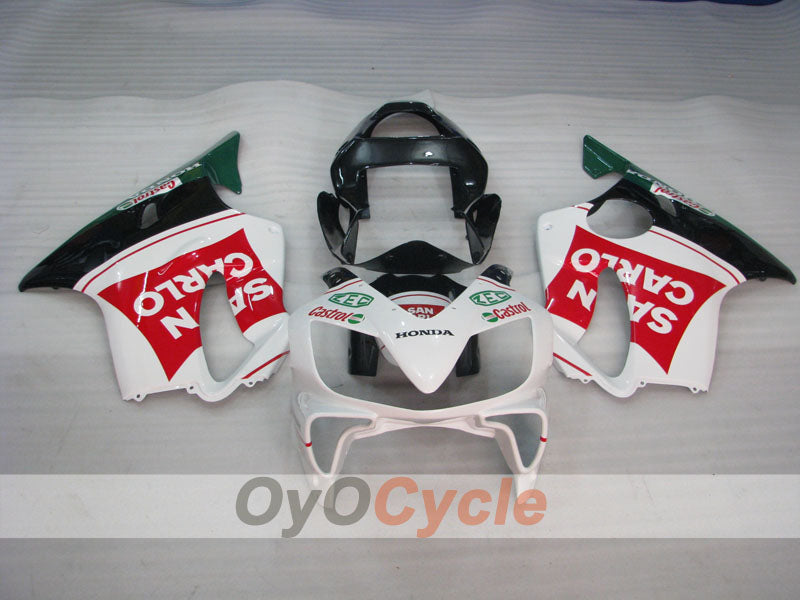 Kit de carenado por inyección para 01-03 CBR600F4i - Rojo, Blanco - San Carlo #OYO87904861 Imagen secundaria del producto