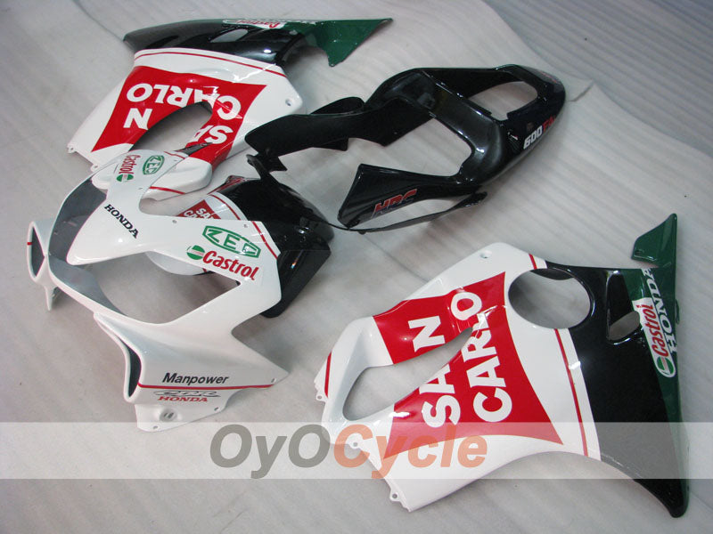 Kit de carenado por inyección para 01-03 CBR600F4i - Rojo, Blanco - San Carlo #OYO87904861 Imagen principal del producto