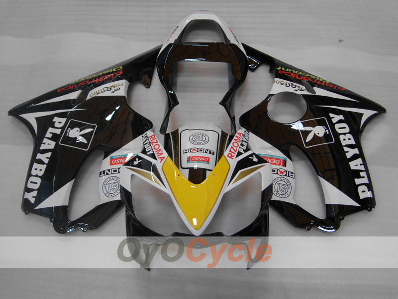 Carenado de inyección para CBR600F4i 01-03 - Blanco, Negro - PlayBoy #OYO87904863 Imagen secundaria del producto