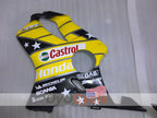 Kit de carenado por inyección para CBR600F4i 01-03 - Amarillo, Negro, Rosa - Castrol #OYO87904864