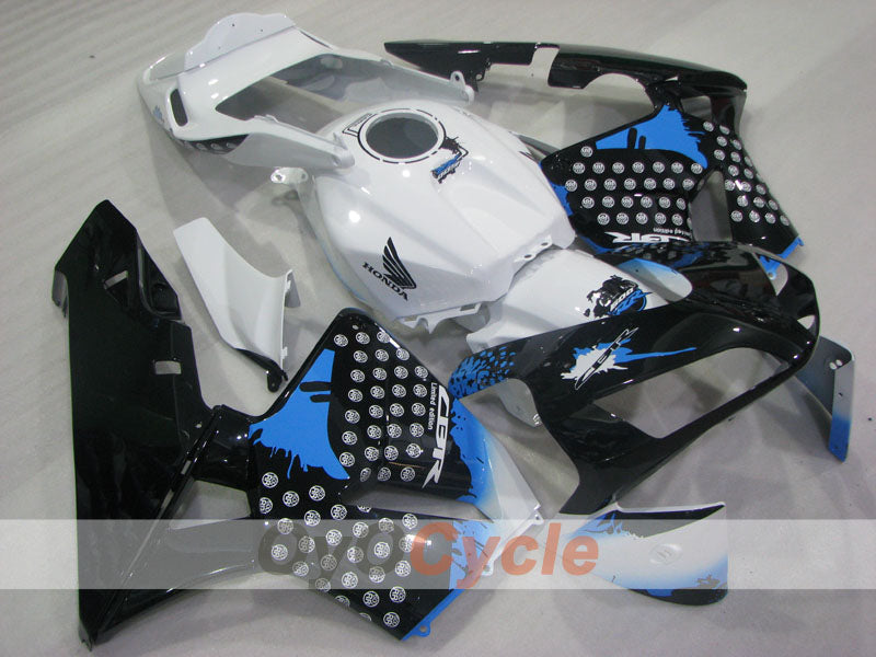 Kit de carenado por inyección para CBR600RR 03-04 - Blanco, Negro - Personalizar #OYO87904888 Imagen principal del producto