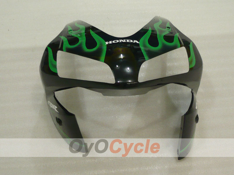 Kit de carenado por inyección para CBR600RR 03-04 - Verde, Negro - Llama #OYO87904889
