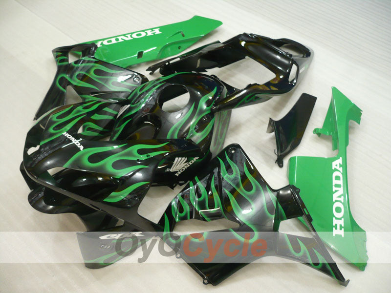 Kit de carenado por inyección para CBR600RR 03-04 - Verde, Negro - Llama #OYO87904889 Imagen secundaria del producto
