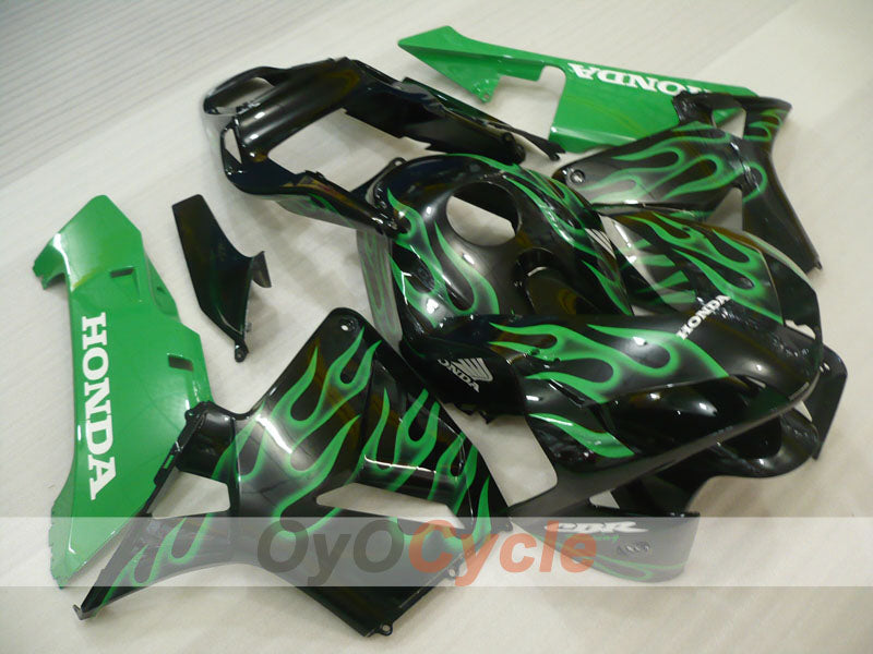 Kit de carenado por inyección para CBR600RR 03-04 - Verde, Negro - Llama #OYO87904889 Imagen principal del producto