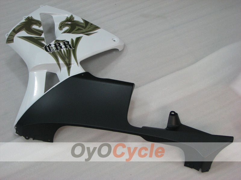 Carenado de inyección para CBR600RR 03-04 - Blanco, Negro - Estilo de fábrica #OYO87904892