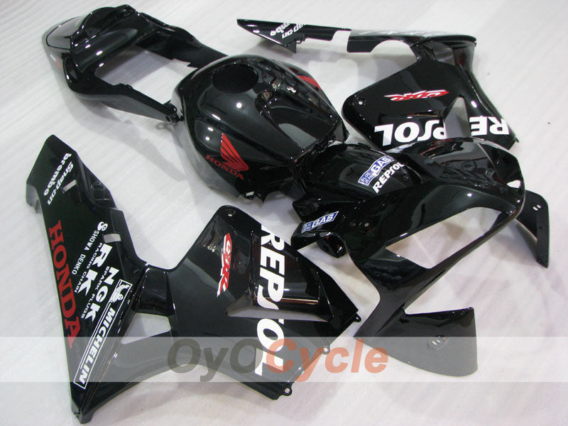 Kit de carenado de inyección para CBR600RR 03-04 - Negro - Repsol #OYO87904893 Imagen secundaria del producto