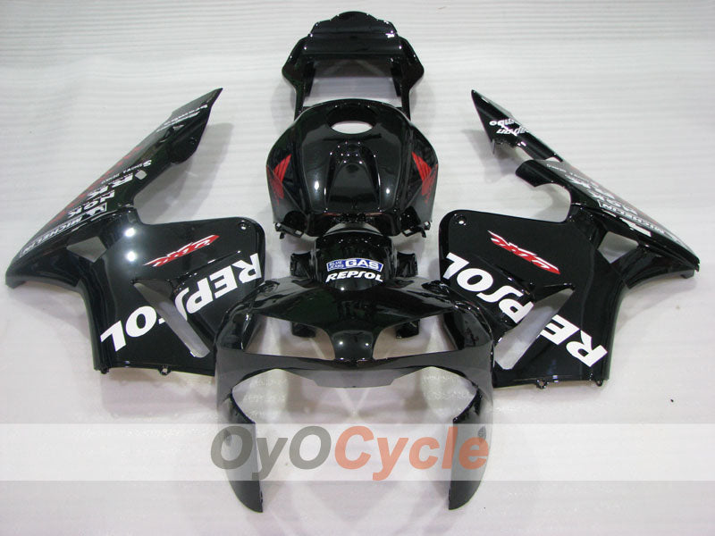Kit de carenado de inyección para CBR600RR 03-04 - Negro - Repsol #OYO87904893