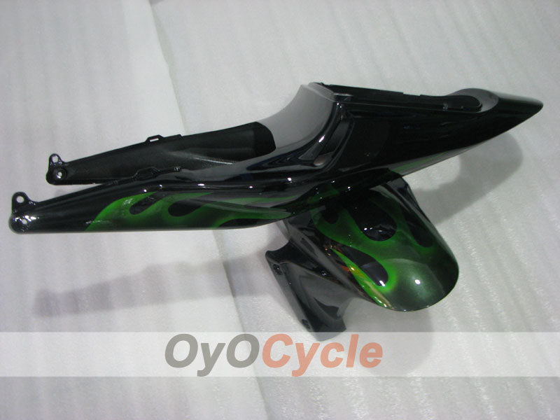 Kit de carenado por inyección para CBR600RR 03-04 - Verde, Negro - Llama #OYO87904899