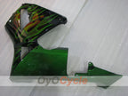 Kit de carenado por inyección para CBR600RR 03-04 - Verde, Negro - Llama #OYO87904899