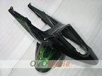 Kit de carenado por inyección para CBR600RR 03-04 - Verde, Negro - Llama #OYO87904899