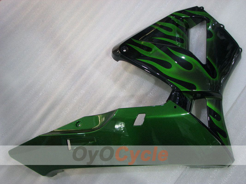 Kit de carenado por inyección para CBR600RR 03-04 - Verde, Negro - Llama #OYO87904899
