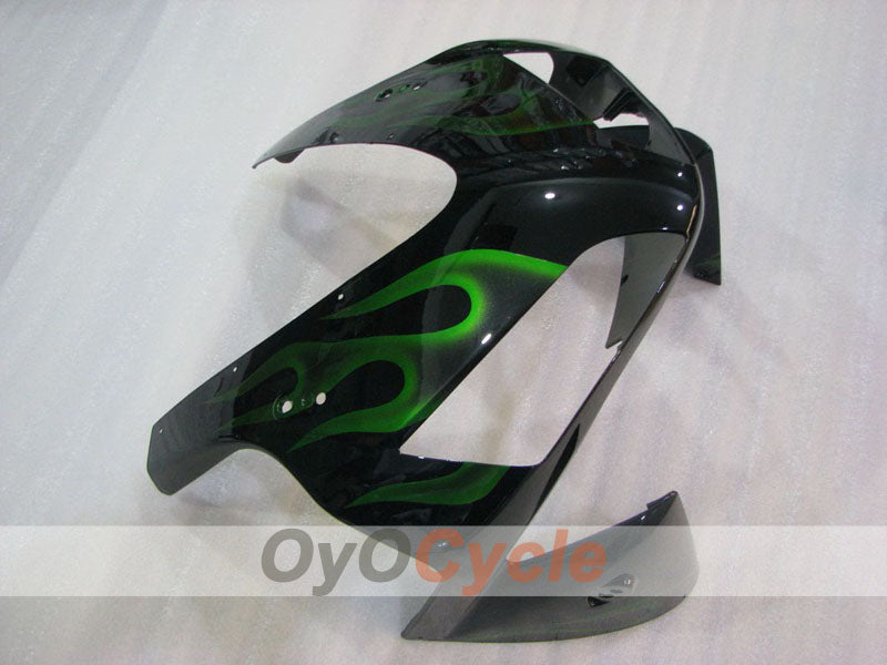 Kit de carenado por inyección para CBR600RR 03-04 - Verde, Negro - Llama #OYO87904899