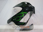Kit de carenado por inyección para CBR600RR 03-04 - Verde, Negro - Llama #OYO87904899