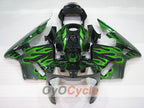 Kit de carenado por inyección para CBR600RR 03-04 - Verde, Negro - Llama #OYO87904899
