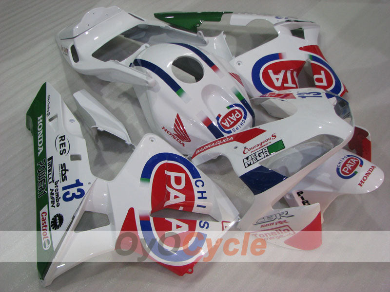 Kit de carenado por inyección para CBR600RR 03-04 - Rojo, Blanco - PATA #OYO87904900 Imagen principal del producto