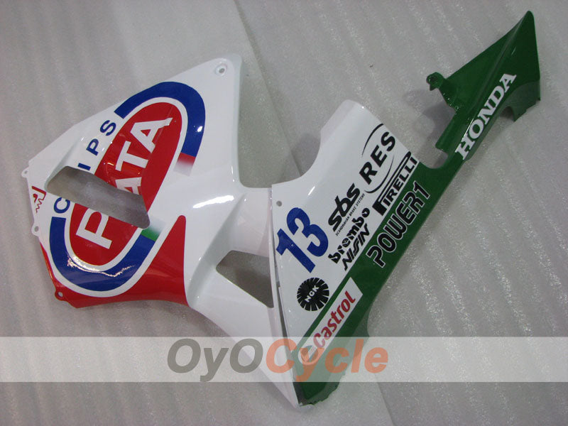 Kit de carenado por inyección para CBR600RR 03-04 - Rojo, Blanco - PATA #OYO87904900