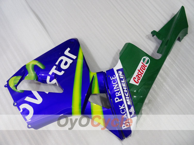 Kit de carenado por inyección para CBR600RR 03-04 - Amarillo, Azul - Movistar #OYO87904904