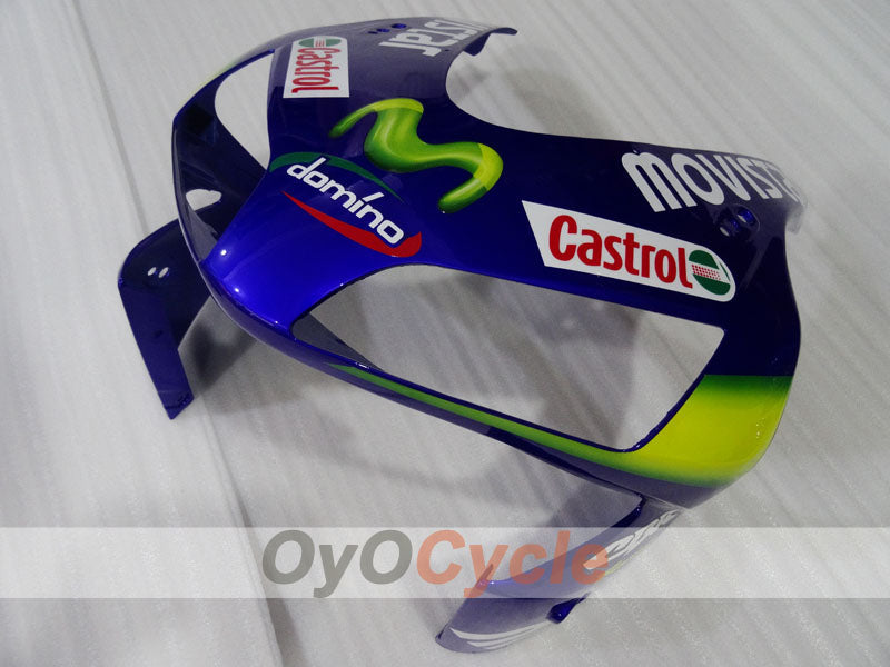 Kit de carenado por inyección para CBR600RR 03-04 - Amarillo, Azul - Movistar #OYO87904904