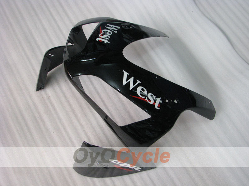 Kit de carenado por inyección para CBR600RR 03-04 - Blanco, Negro - Oeste #OYO87904907