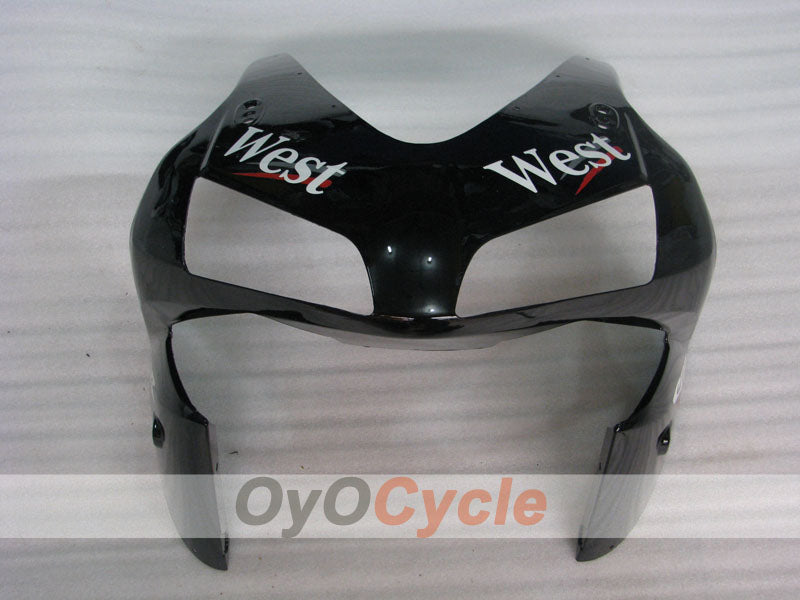 Kit de carenado por inyección para CBR600RR 03-04 - Blanco, Negro - Oeste #OYO87904907