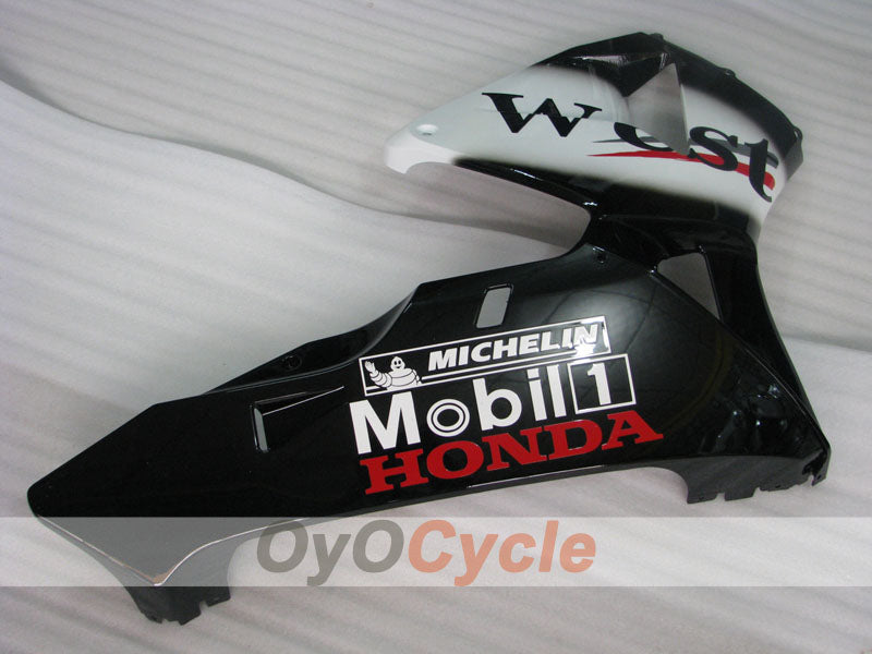 Kit de carenado por inyección para CBR600RR 03-04 - Blanco, Negro - Oeste #OYO87904907