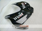 Kit de carenado por inyección para CBR600RR 03-04 - Blanco, Negro - Oeste #OYO87904908