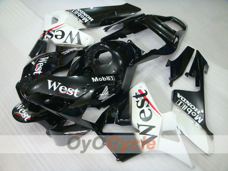 Kit de carenado por inyección para CBR600RR 03-04 - Blanco, Negro - Oeste #OYO87904908 Imagen secundaria del producto