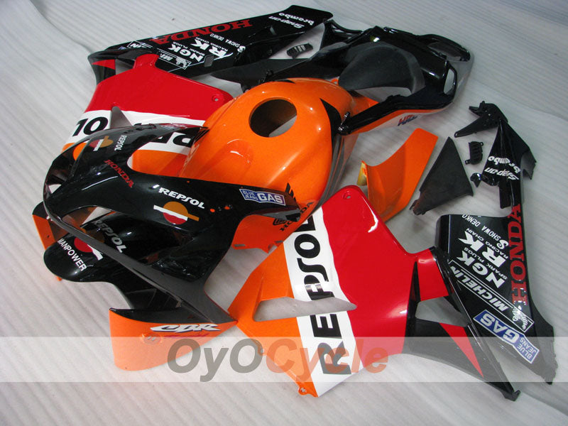 Kit de carenado por inyección para CBR600RR 03-04 - Naranja, Negro - Repsol #OYO87904910 Imagen secundaria del producto