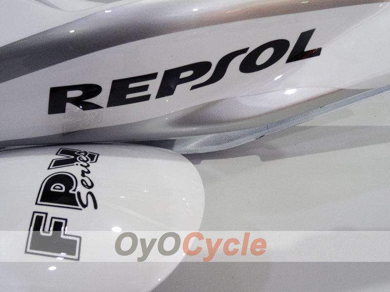 Kit de carenado por inyección para CBR600RR 03-04 - Blanco, Plata - Repsol #OYO87904913