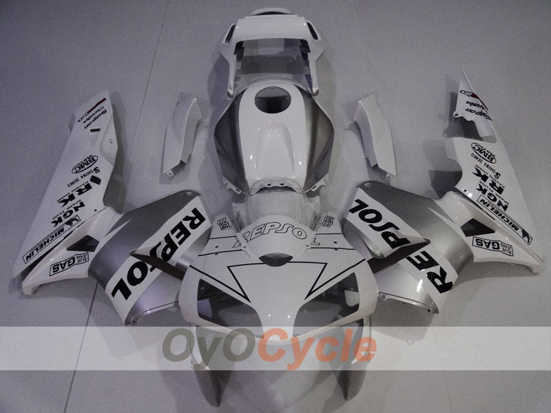 Kit de carenado por inyección para CBR600RR 03-04 - Blanco, Plata - Repsol #OYO87904913 Imagen secundaria del producto