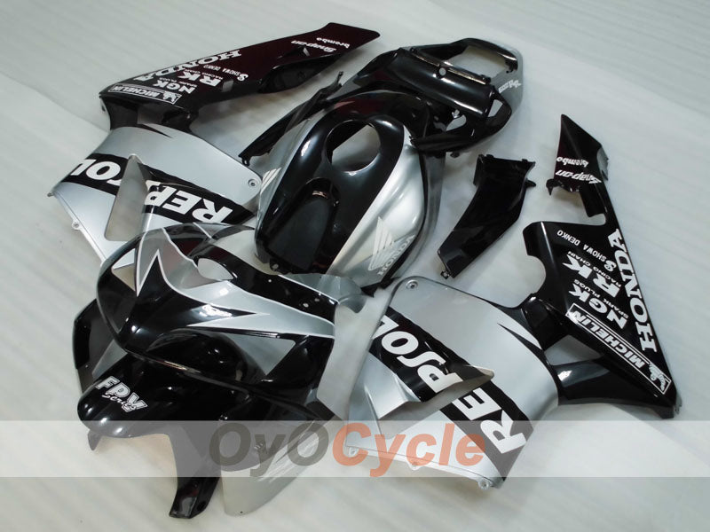 Kit de carenado por inyección para CBR600RR 05-06 - Negro, Plata - Repsol #OYO87904920