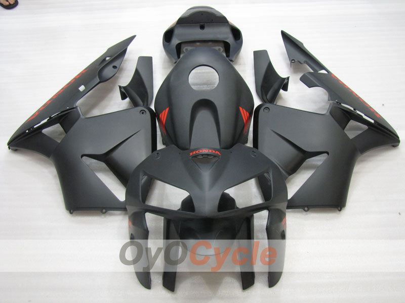 Kit de carenado por inyección para CBR600RR 05-06 - Negro mate - Estilo de fábrica #OYO87904923