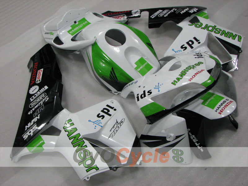 Carenado de inyección para CBR600RR 05-06 - Verde, blanco, negro - HANN Spree #OYO87904924 Imagen secundaria del producto