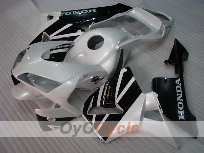 Carenado inyectado para CBR600RR 05-06 - Blanco, Negro - Estilo de fábrica #OYO87904930 Imagen secundaria del producto