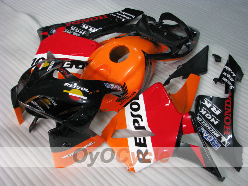 Carenado de inyección para CBR600RR 05-06 - Naranja, Negro - MICHELIN, RK, Repsol #OYO87904936 Imagen secundaria del producto