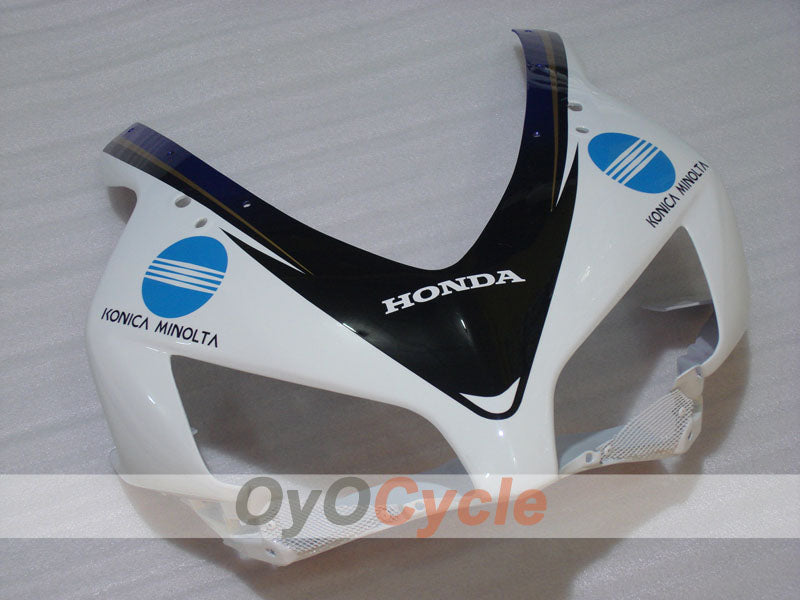 Kit de carenado por inyección para CBR1000RR 04-05 - Blanco, Negro - Konica Minolta #OYO87904943
