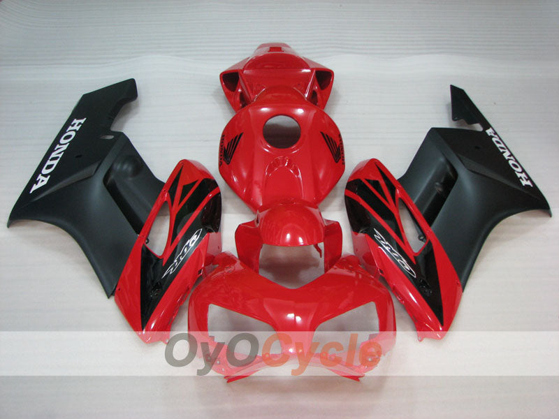 Kit de carenado por inyección para CBR1000RR 04-05 - Rojo, Negro, Mate - Fireblade #OYO87904955