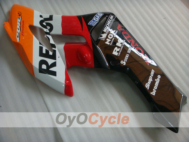 Kit de carenado por inyección para CBR1000RR 04-05 - Naranja, Negro - Repsol #OYO87904965