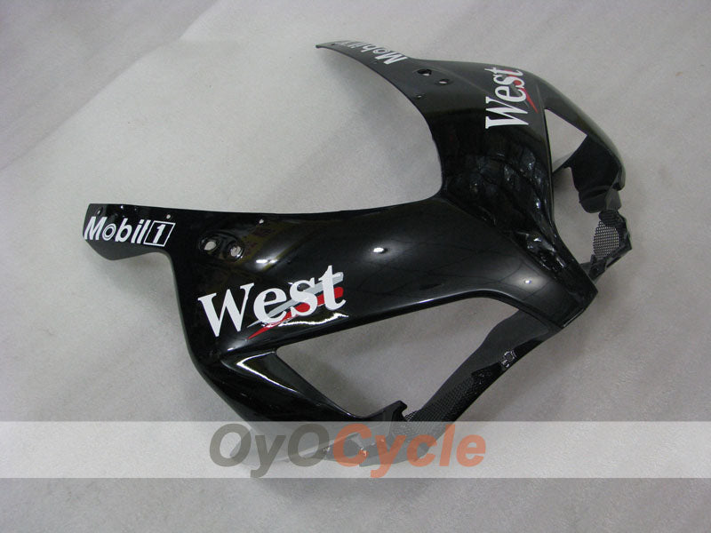 Kit de carenado por inyección para CBR1000RR 04-05 - Blanco, Negro - Oeste #OYO8790497