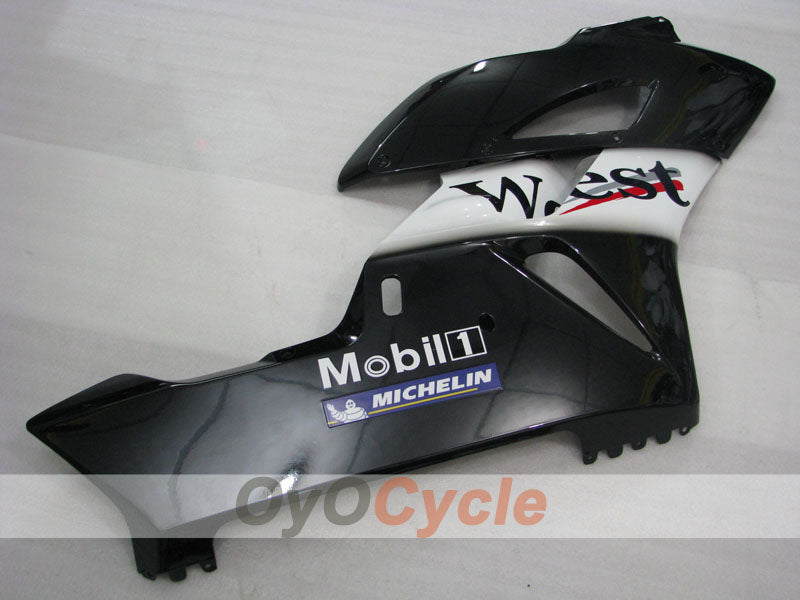 Kit de carenado por inyección para CBR1000RR 04-05 - Blanco, Negro - Oeste #OYO8790497