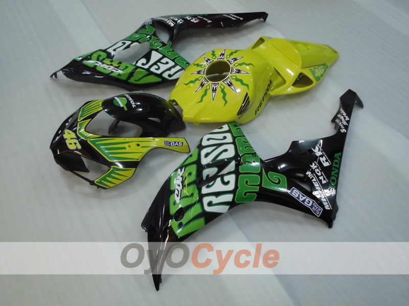 Kit de carenado por inyección para CBR1000RR 06-07 - Amarillo, Negro - Rossi #OYO87904975