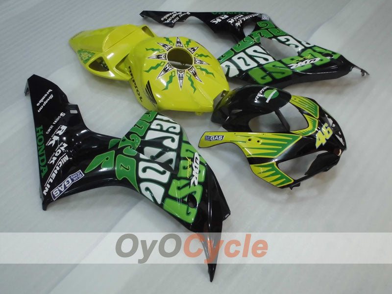 Kit de carenado por inyección para CBR1000RR 06-07 - Amarillo, Negro - Rossi #OYO87904975