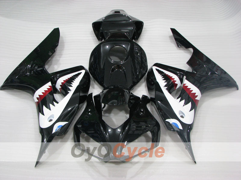 Kit de carenado inyectado para CBR1000RR 06-07 - Negro - Shark #OYO87904979