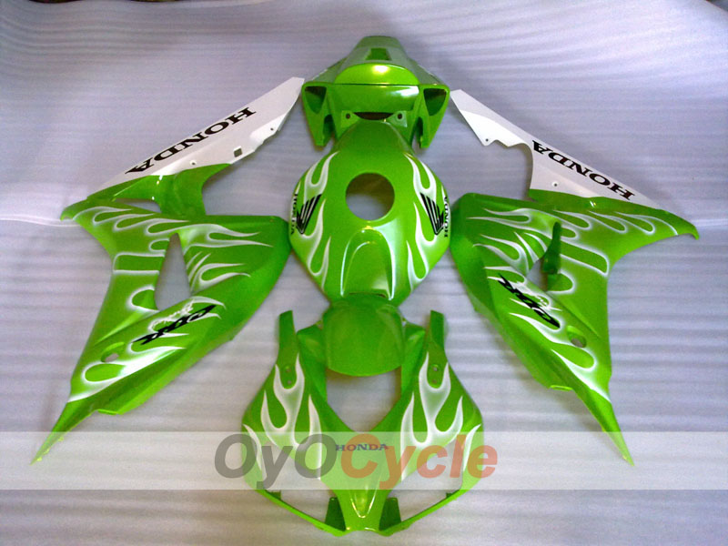 Kit de carenado inyectado para CBR1000RR 06-07 - Verde - Llama #OYO87904985