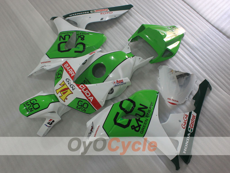 Kit de carenado por inyección para CBR1000RR 06-07 - Verde, Blanco - GO&FUN #OYO87904989 Imagen secundaria del producto